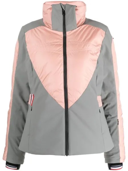 Rossignol пуховик с нашивкой-логотипом, розовый