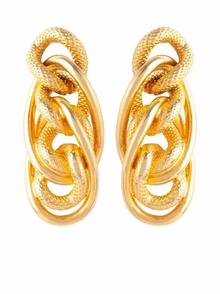 Givenchy Pre-Owned витые серьги