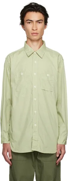 Зеленая рабочая рубашка Engineered Garments