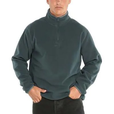 Puma Classics Polar Fleece Half Zip Jacket Мужская зеленая повседневная спортивная верхняя одежда