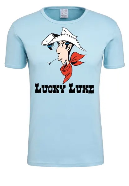 Футболка Logoshirt LUCKY LUKE PORTRAIT, светло-синий