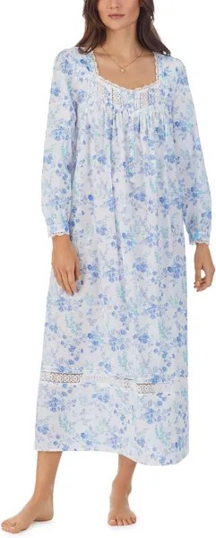 Балетное платье с длинными рукавами Eileen West, цвет Blue Floral