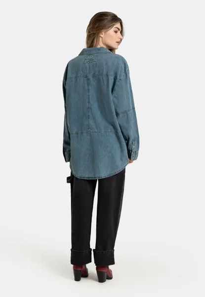 Рубашка-блузка FREE PEOPLE PULLOVER PEYTON Free People, синий