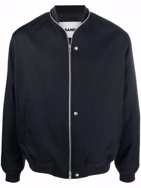 Jil Sander бомбер с декоративной молнией