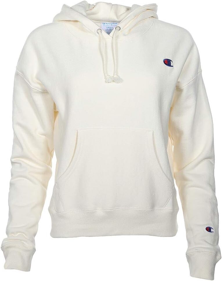 Худи Champion Reverse Weave Hoodie - Small C, цвет Chalk White