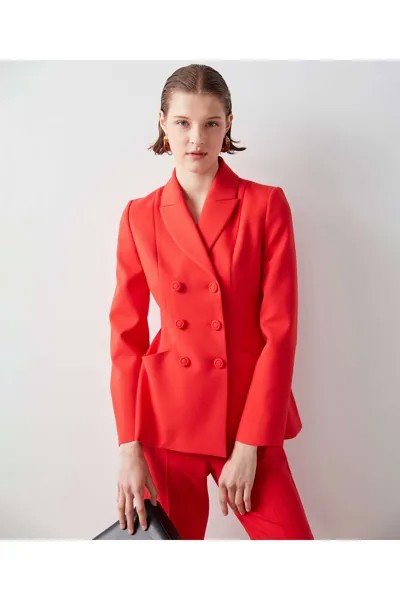 Куртка - Красный - Классический крой İpekyol
