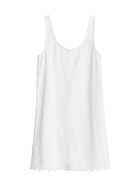 Твидовое мини-платье прямого кроя Kimmie rag & bone, белый