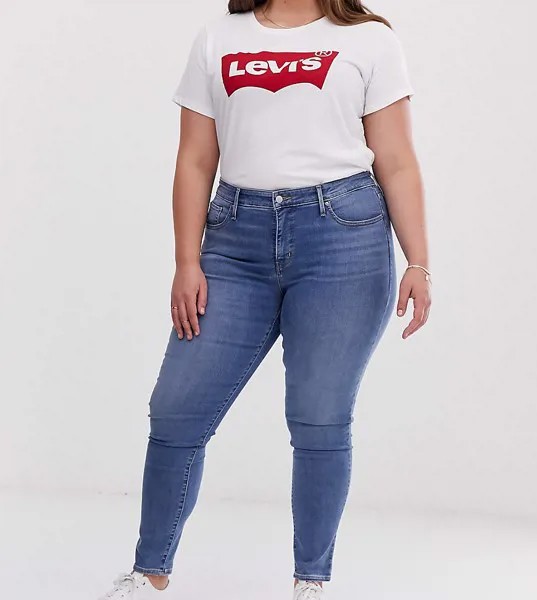 Моделирующие джинсы скинни Levi's Plus 310-Синий