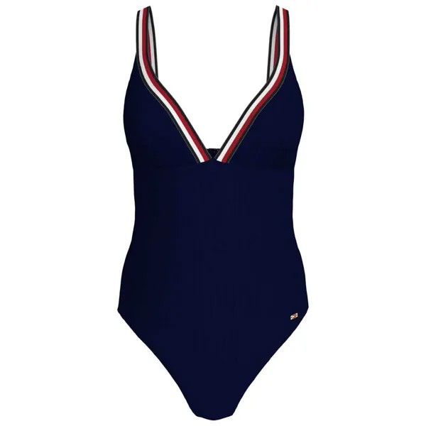 Купальник Tommy Hilfiger Triangle One Piece Rp, синий