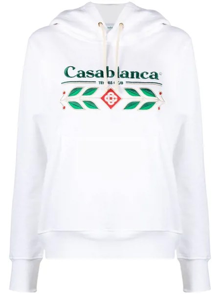 Casablanca худи с кулиской и логотипом