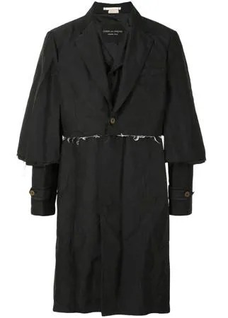 Comme Des Garçons Homme Plus пальто с необработанными краями