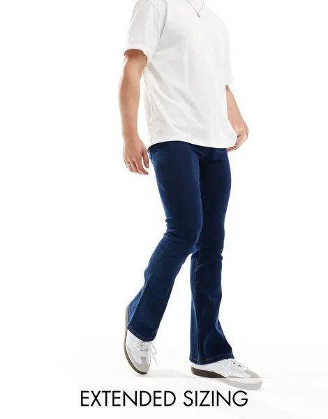 Темно-синие расклешенные джинсы ASOS DESIGN