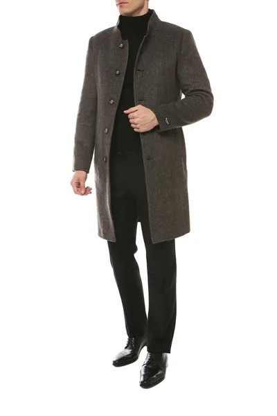 Пальто мужское MISTEKS DESIGN 31938 коричневое 48-176