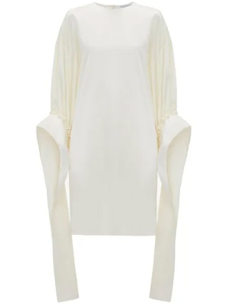 JW Anderson атласное платье мини, белый