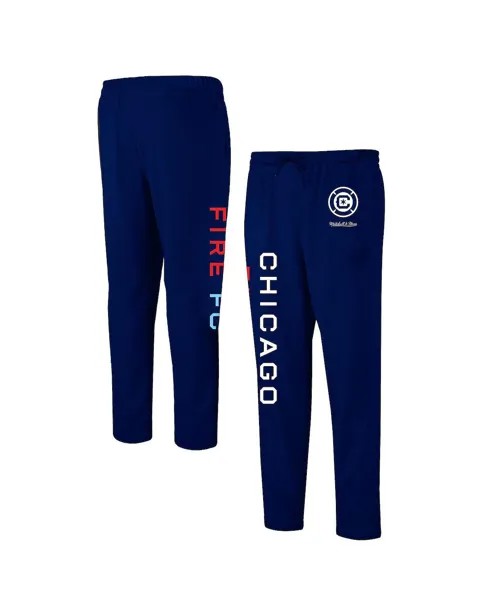 Мужские темно-синие брюки-джоггеры chicago fire premium Mitchell & Ness, синий