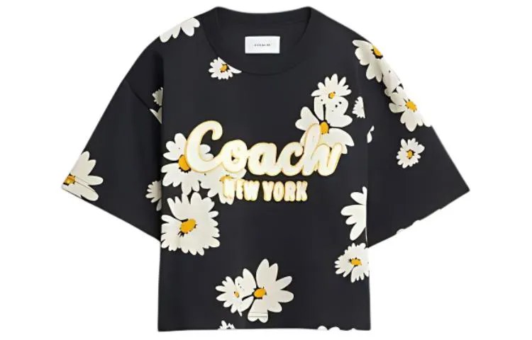 ТРЕНЕРА Женская футболка COACH, цвет Black