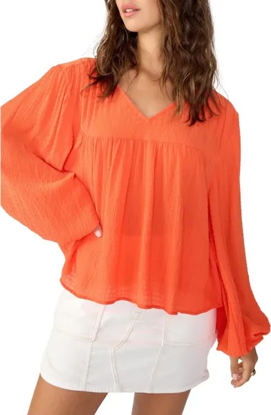 Блузка с широкими рукавами Sanctuary, цвет Blood Orange