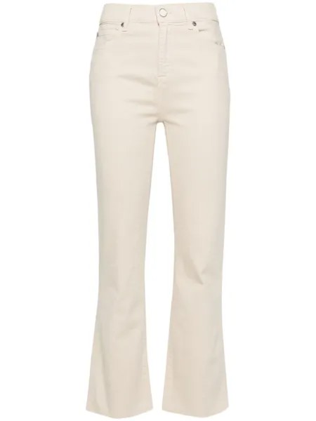 7 For All Mankind джинсы HW Slim Kick, нейтральный цвет