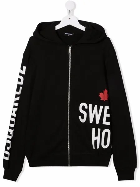 Dsquared2 Kids худи на молнии с логотипом