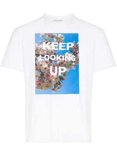 JW Anderson футболка с принтом Keep Looking Up из коллаборации с Gra-T-tude