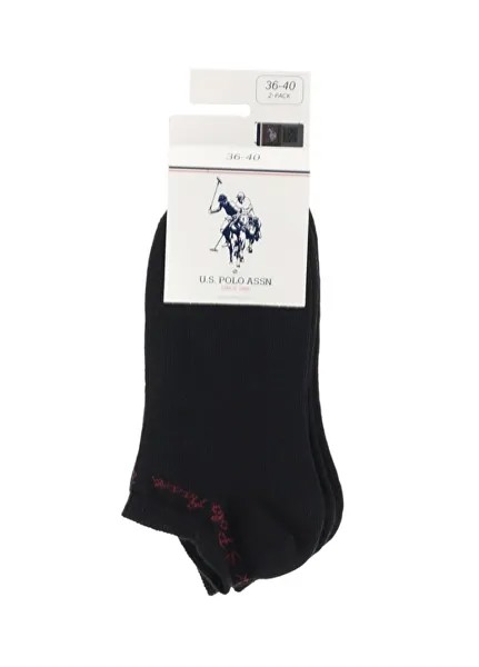 Черные женские носки, 2 пары U.S. Polo Assn.