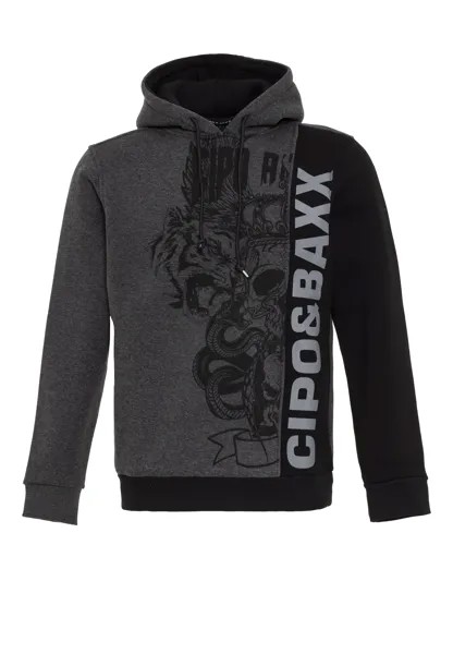 Толстовка Cipo & Baxx Kapuzen, цвет ANTHRACITE