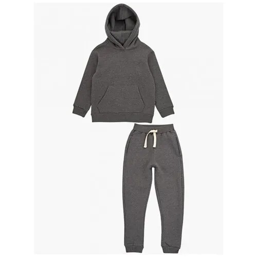 Комплект одежды Mini Maxi, толстовка и брюки, спортивный стиль, размер 128, серый