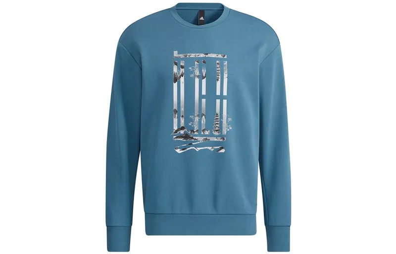 Мужская толстовка серии Wuji, синяя Adidas, синий