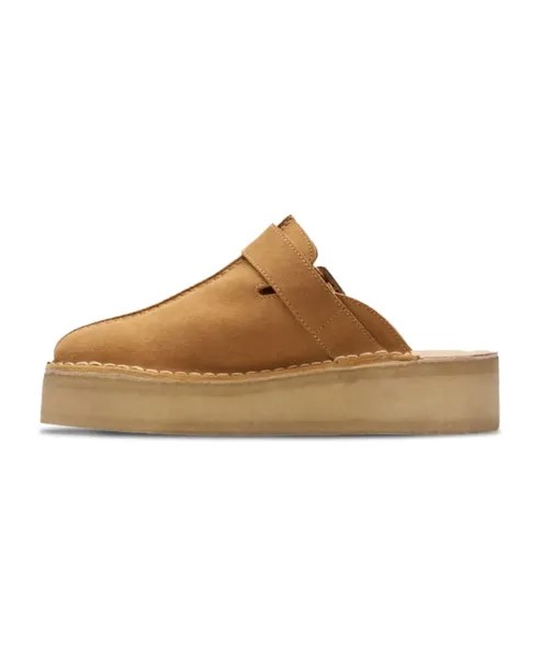 Стильные мюли на танкетке Clarks, коричневый