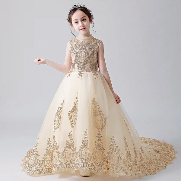 Женское платье с цветочным рисунком, маленькое вечернее пушистое платье принцессы