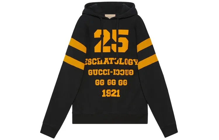 Толстовка женская Gucci 1921, черный / оранжевый