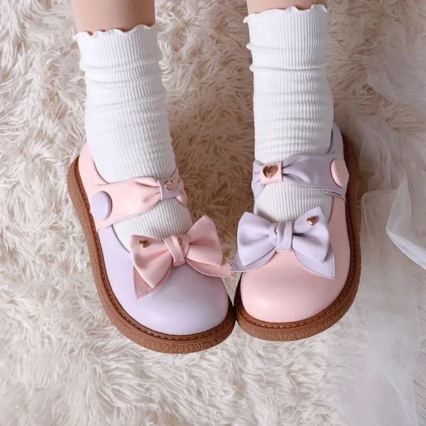 Туфли Lolita Милая принцесса повседневные ЯПОНСКИЕ ВИНТАЖНЫЕ туфли на плоской платформе кружевные аксессуары для косплея женские туфли