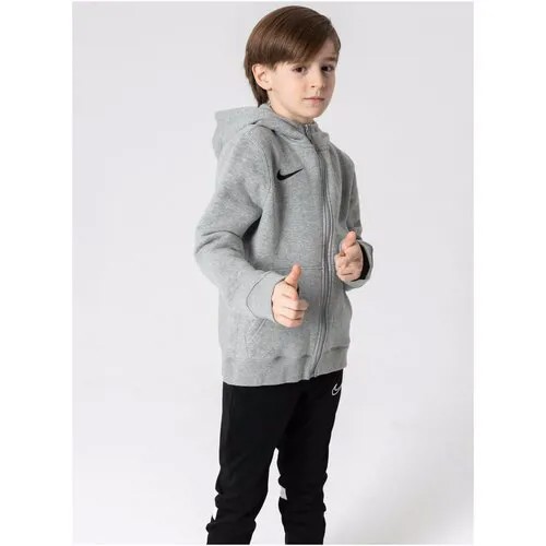 Толстовка детская спортивная Nike Team Club 20 Fleece размер S - Grey