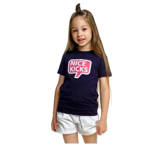 Футболка Mini Maxi, хлопок, размер 110, синий