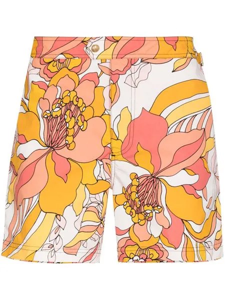 TOM FORD floral-print swimming shorts