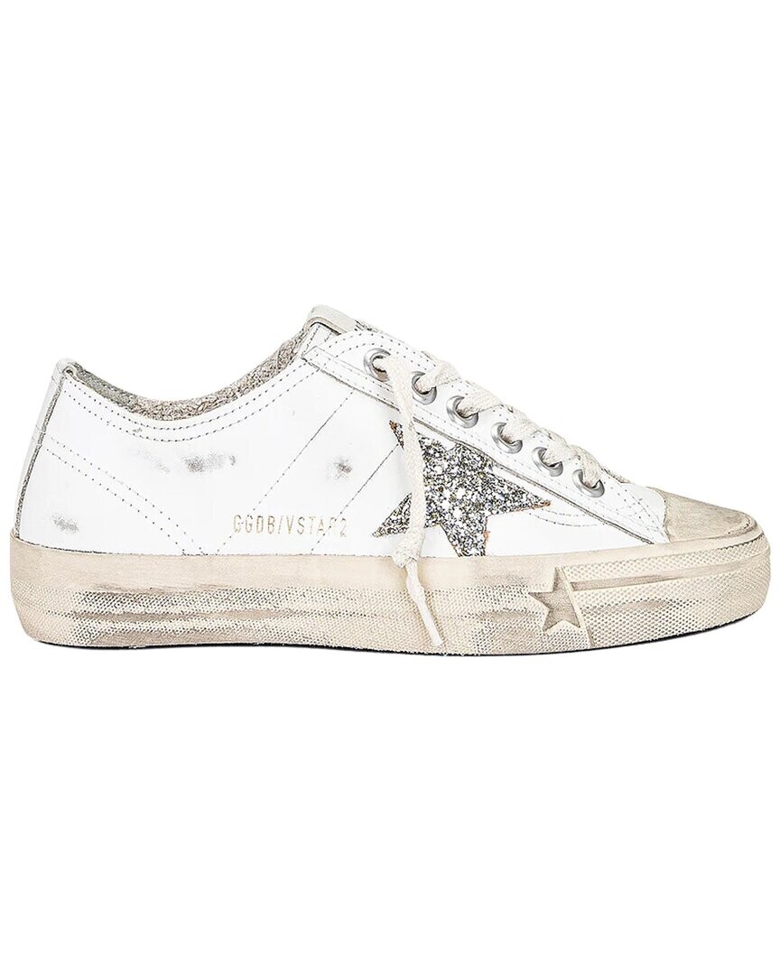 Кожаные кроссовки Golden Goose V-Star 2, белый
