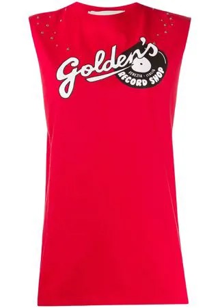 Golden Goose топ без рукавов с логотипом