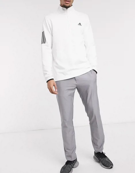 Серые брюки с 3 полосками adidas golf ultimate-Серый