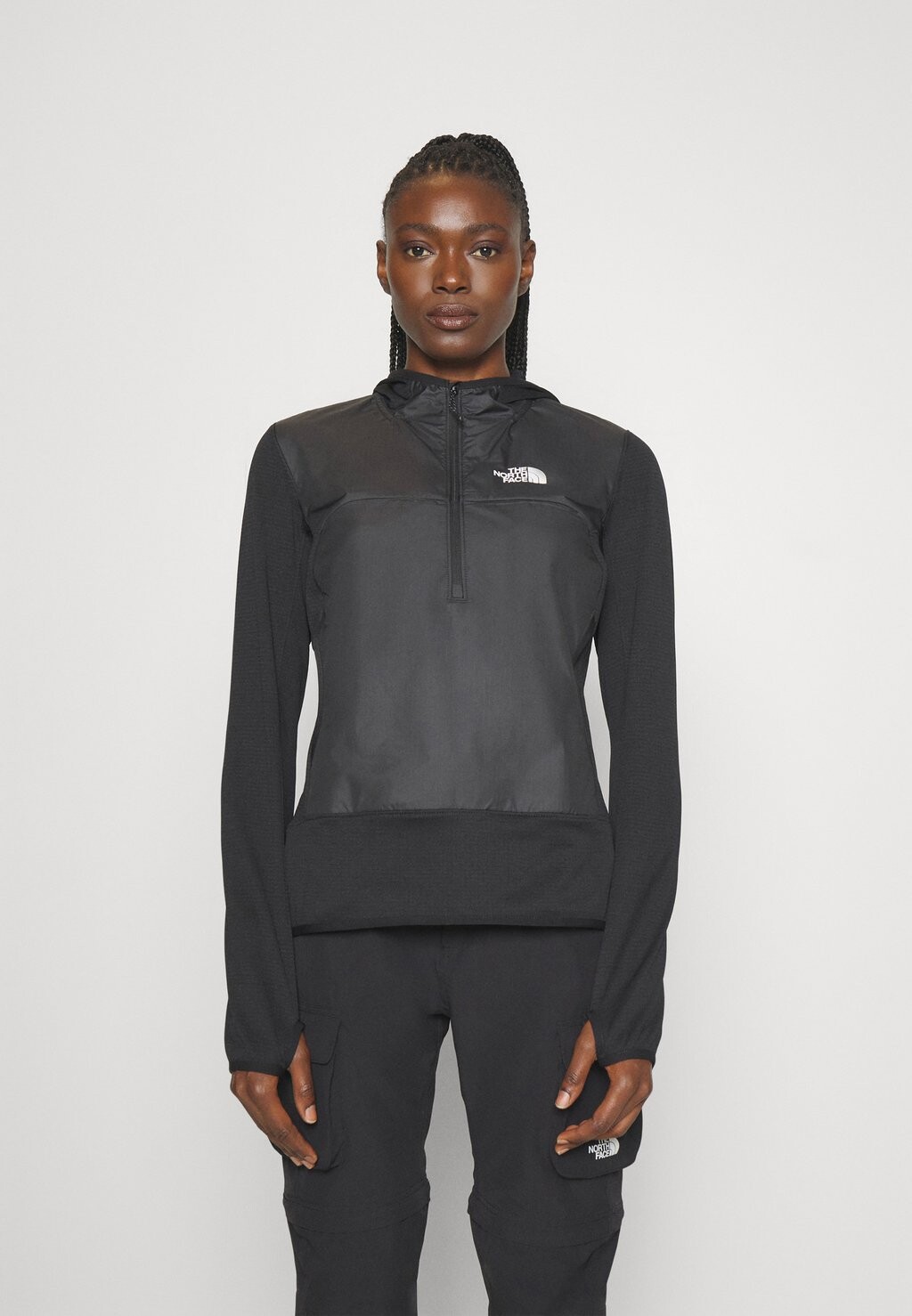 Толстовка WINTER WARM PRO 1/4 Hoodie на молнии The North Face, черный