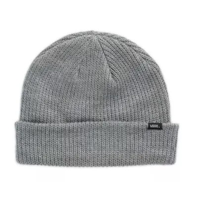 Vans Off the Wall Core Basics Beanie (Heather Grey) унисекс вязаная кепка с манжетами