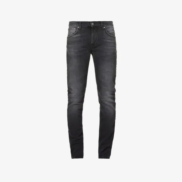 Джинсы grim tim из эластичного денима со средней посадкой Nudie Jeans, цвет dark cove
