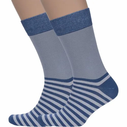 Носки MoscowSocksClub, комплект, 2 пары, размер 25, мультиколор