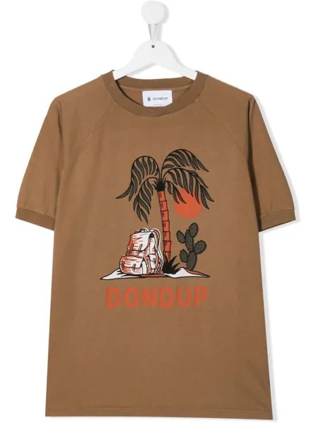 Dondup Kids футболка с принтом