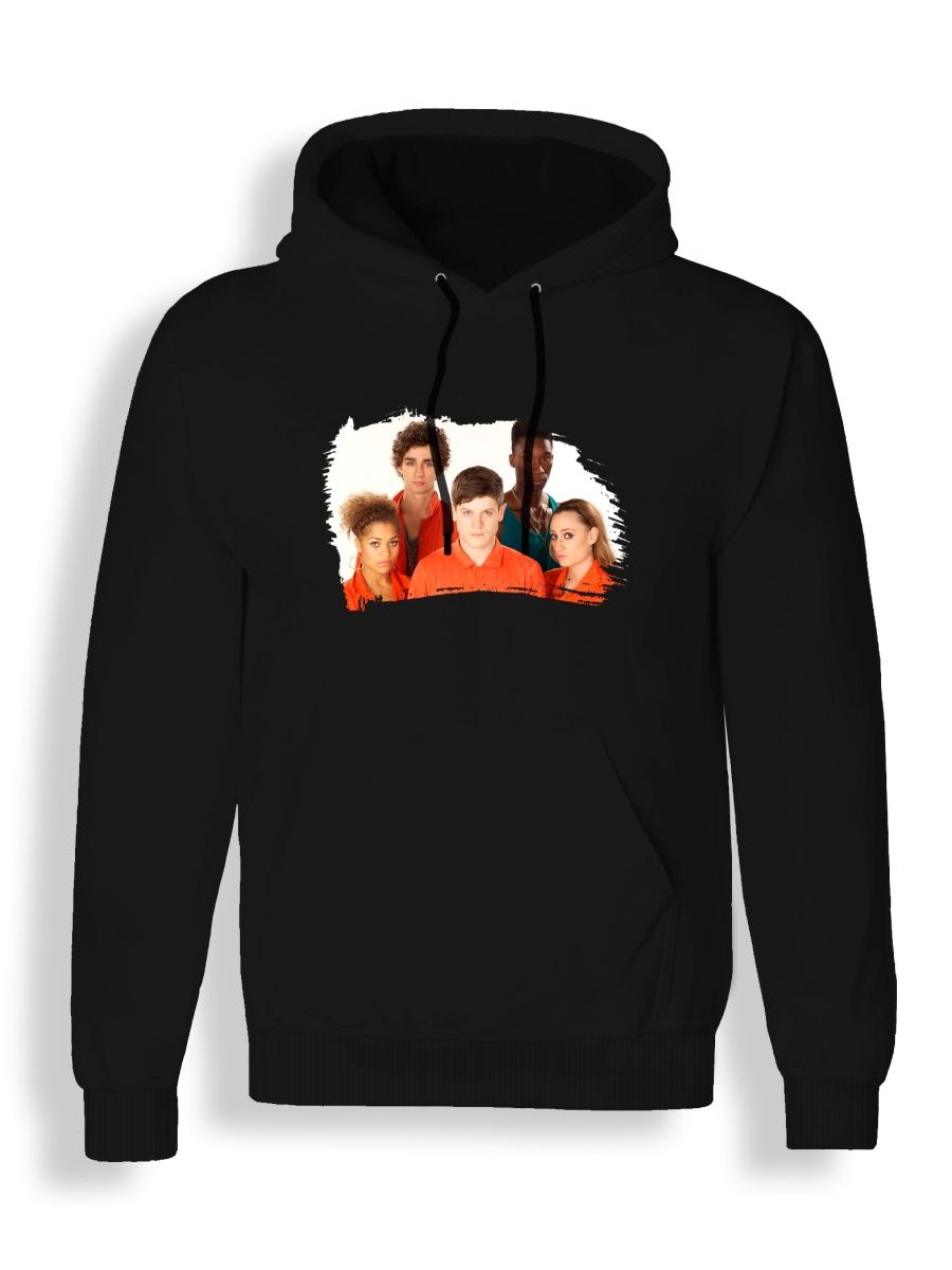 Худи унисекс СувенирShop Отбросы/Misfits/Сериал 1 черное 2XL
