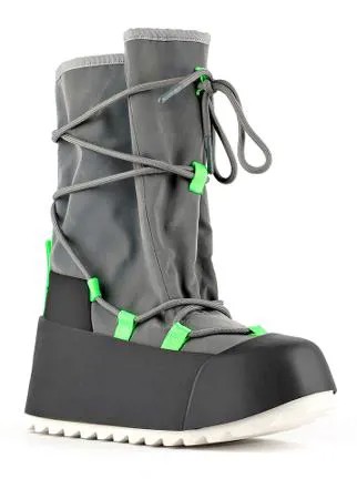 Полусапоги UNITED NUDE Polar Calf Boot, размер 36, черный/серебряный