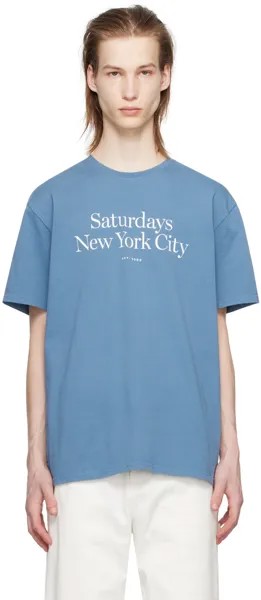 Синяя футболка Миллера Saturdays Nyc
