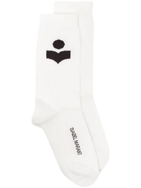 Isabel Marant носки вязки интарсия с логотипом