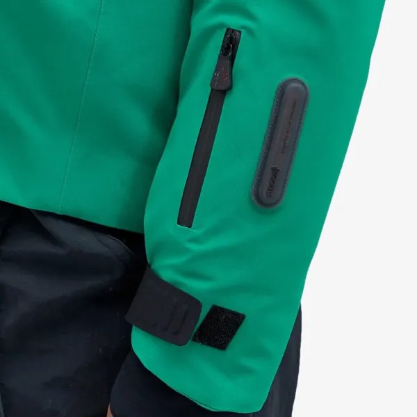 Moncler Grenoble Лыжная куртка Chanavey с капюшоном, зеленый