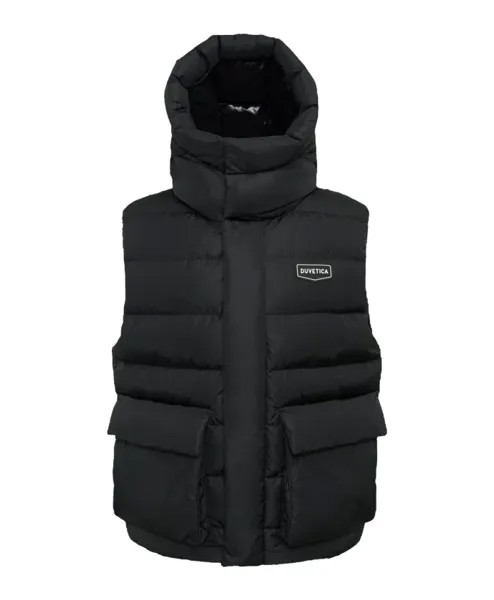 Пуховик с капюшоном aw23 Duvetica, черный
