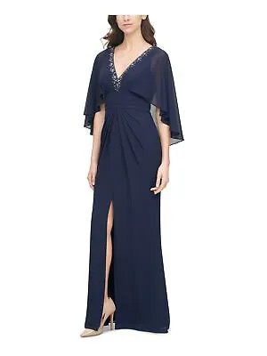 Женское длинное вечернее платье VINCE CAMUTO с развевающимися рукавами и V-образным вырезом